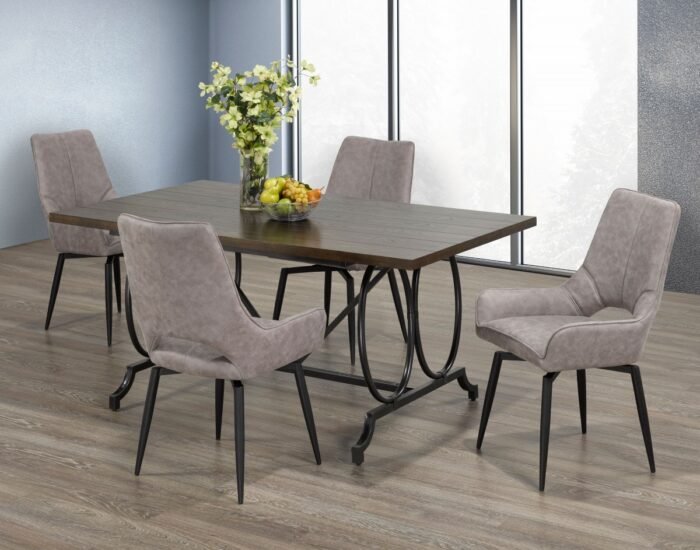 Elizette 5-Piece Dining Set - BEIGE