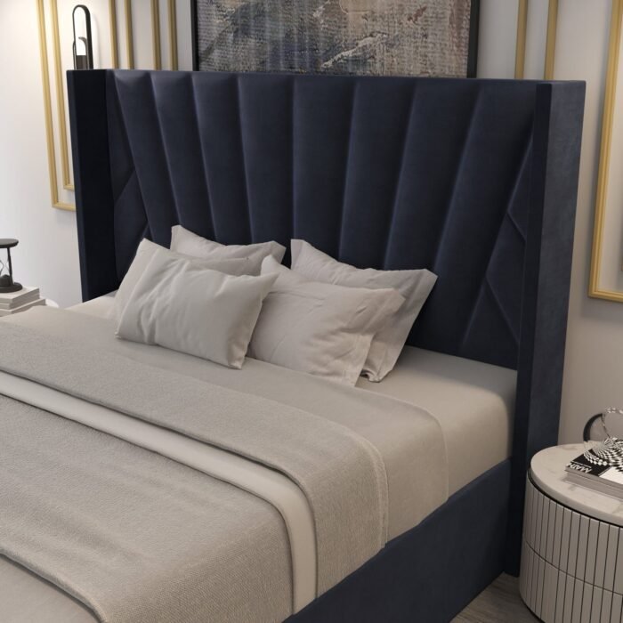 Eva Upholstered Platform Hydraulic Storage Bed - Black