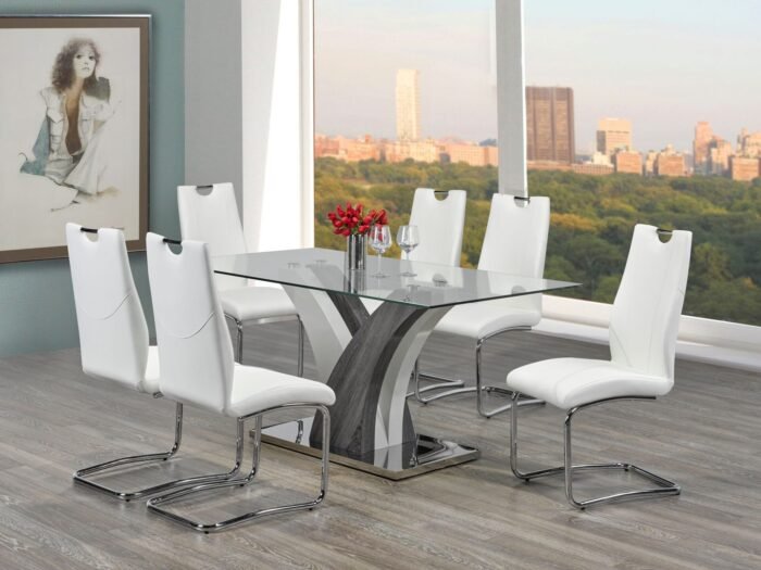 Napolean Dining Set, White