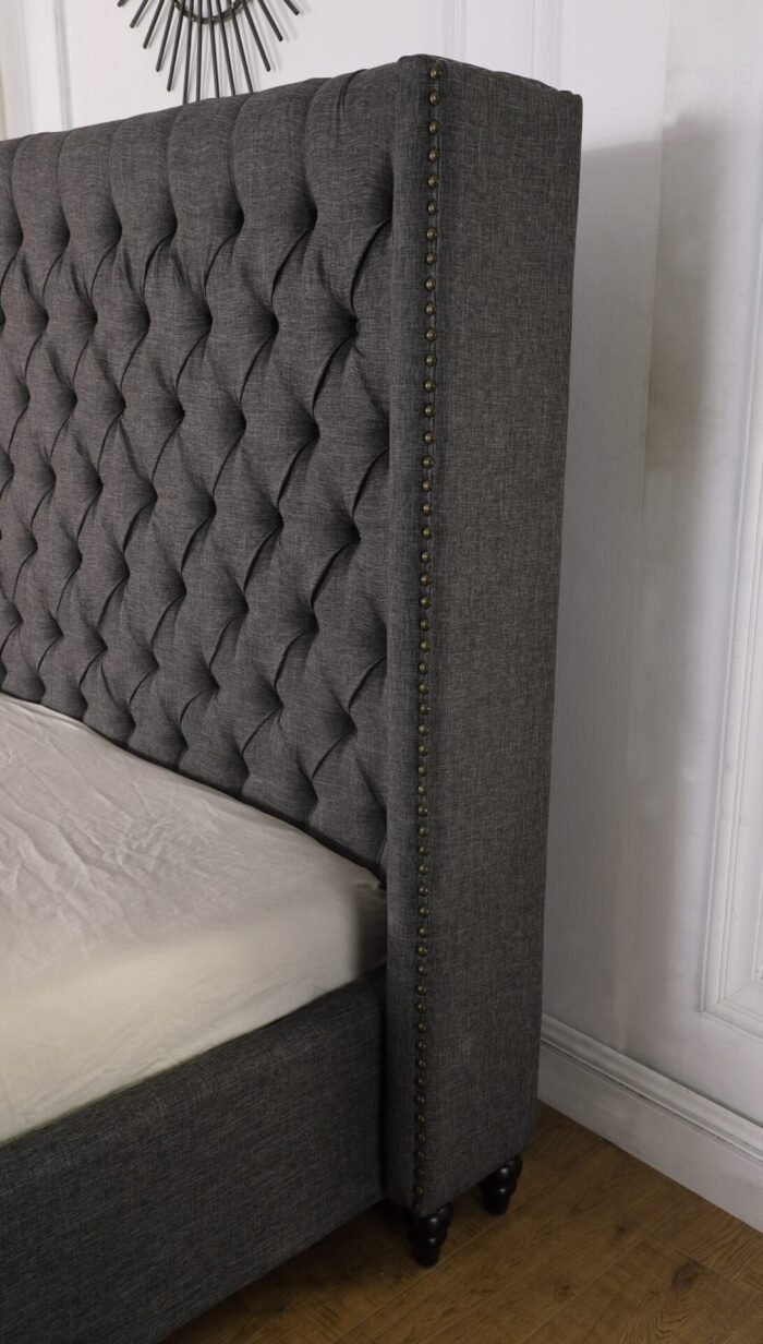 Savoy Platform Bed – Grey (King & Queen)