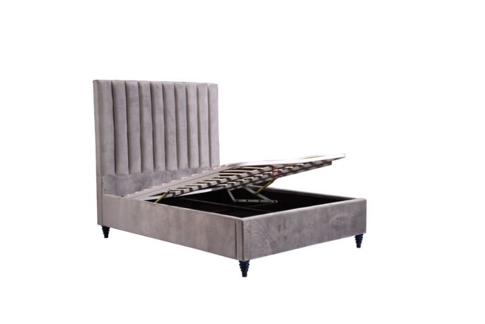Walden Lift-Storage Platform King Bed – Grey