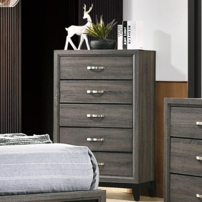 Chic Grey Queen Bedroom Set
