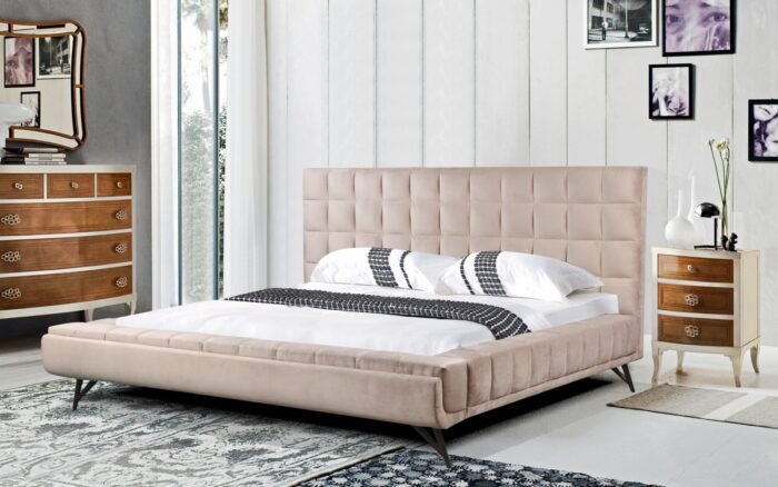 Cambridge Premium Fabric Platform Bed – Queen & King