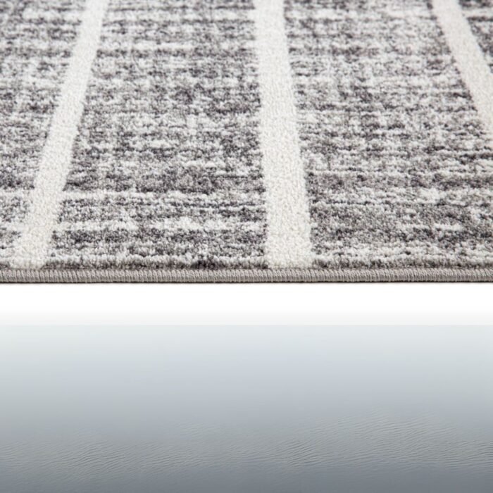 Julien Area Rug - White and Silver