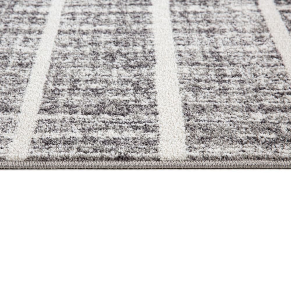 Julien Contemporary Area Rug in White/Silver