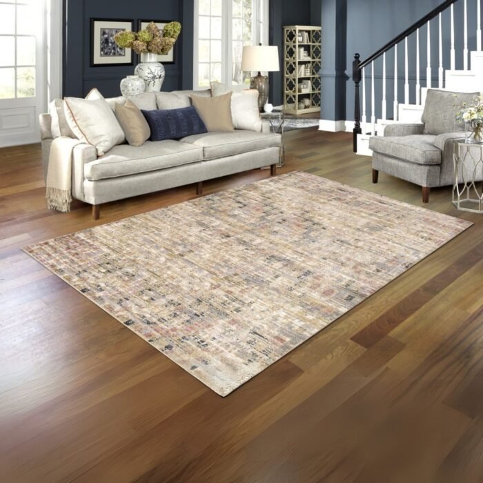Magnolia Area Rug in Tan/Brown/RustA