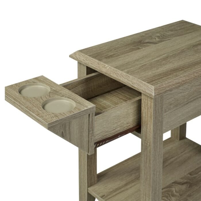 Modern Telephone Stand - Dark Taupe