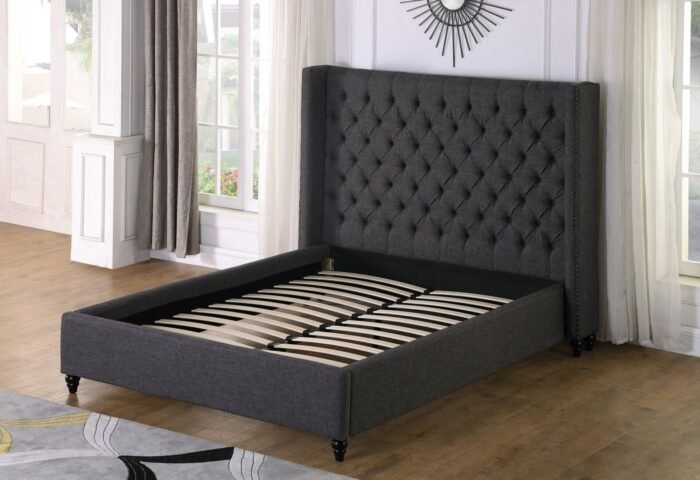 Savoy Platform Bed – Grey (King & Queen)