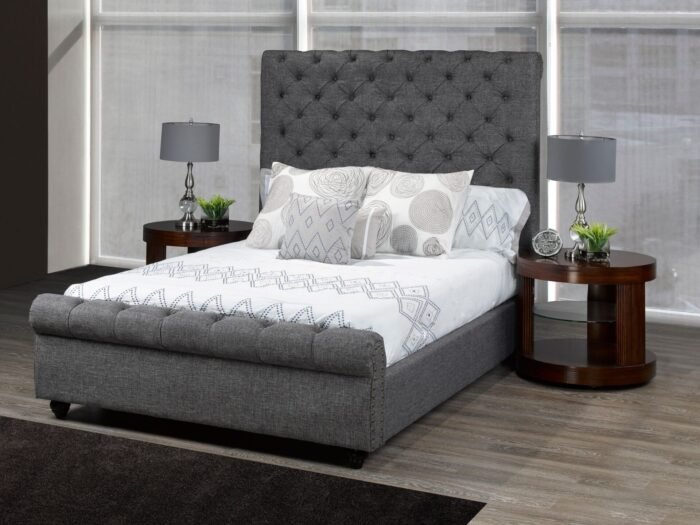 Valencia Platform Bed – Gray (King & Queen)