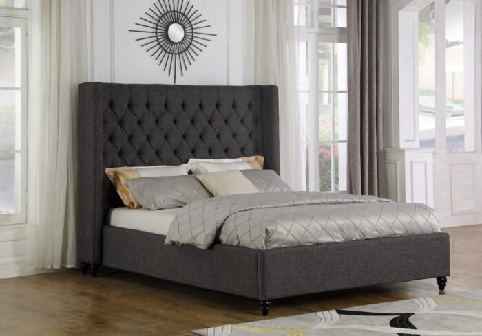 Savoy Platform Bed – Grey (King & Queen)