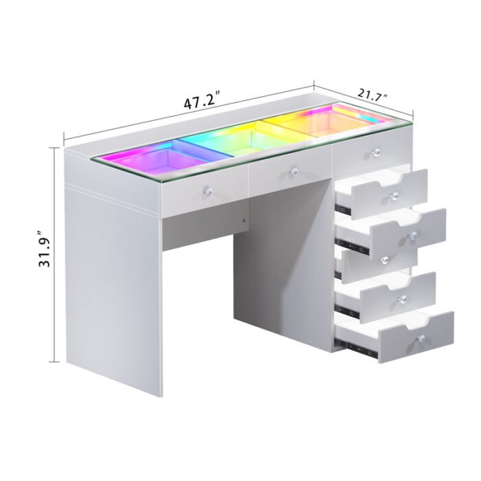 VANITII Marilyn Hollywood Vanity Mirror Pro Max & Diana RGB Vanity Desk Set