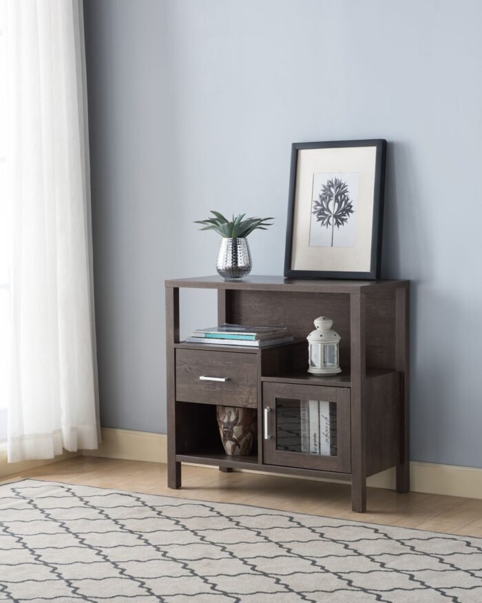 STORAGE CABINET - WALNUT OAK