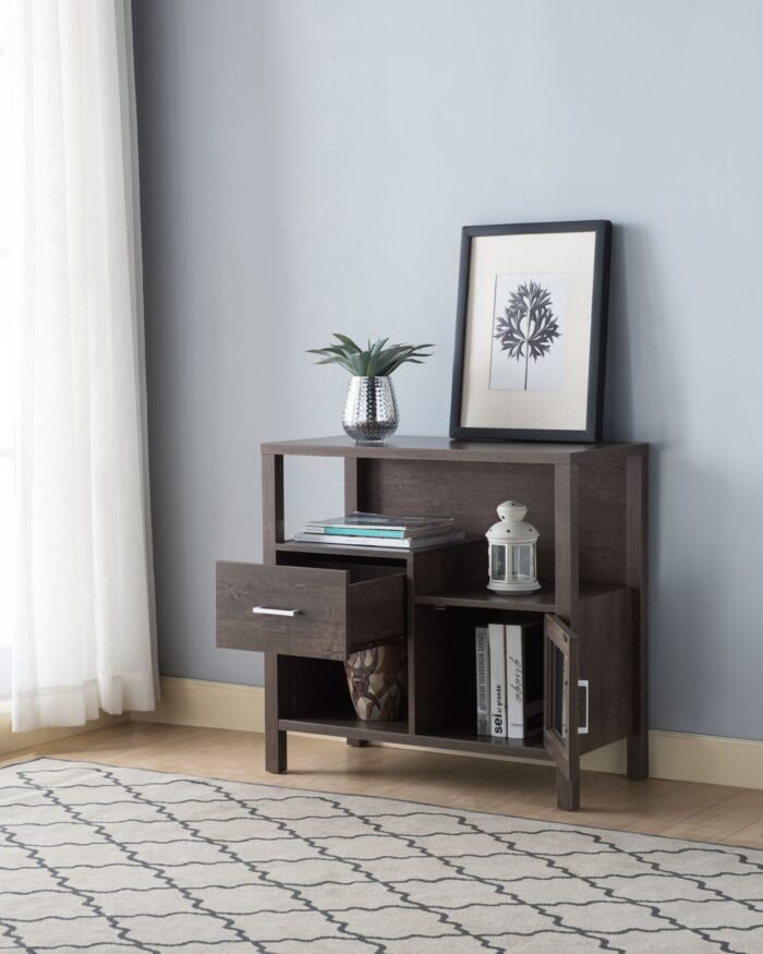 STORAGE CABINET - WALNUT OAK