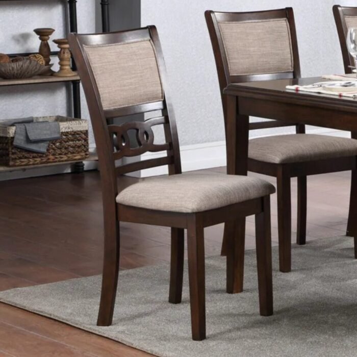 Gia 6 PC Rectangular Dining Set (Cherry)