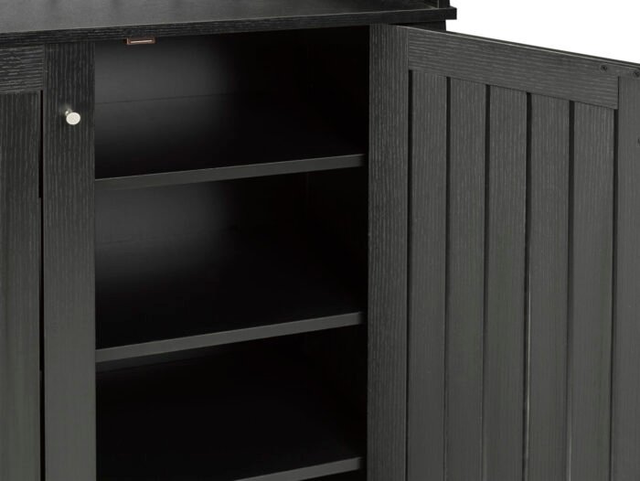 SHOE CABINET - BLACK