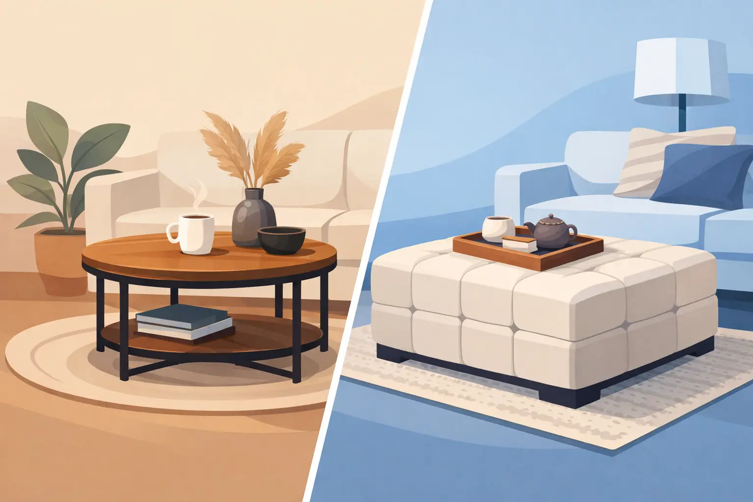 Coffee Table vs Ottoman: Which Works Better?