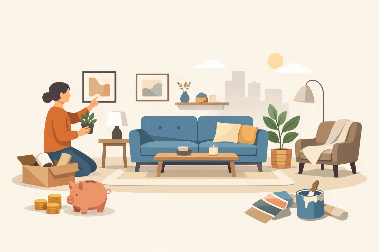How to Style Living Room Spaces on a Real Budget