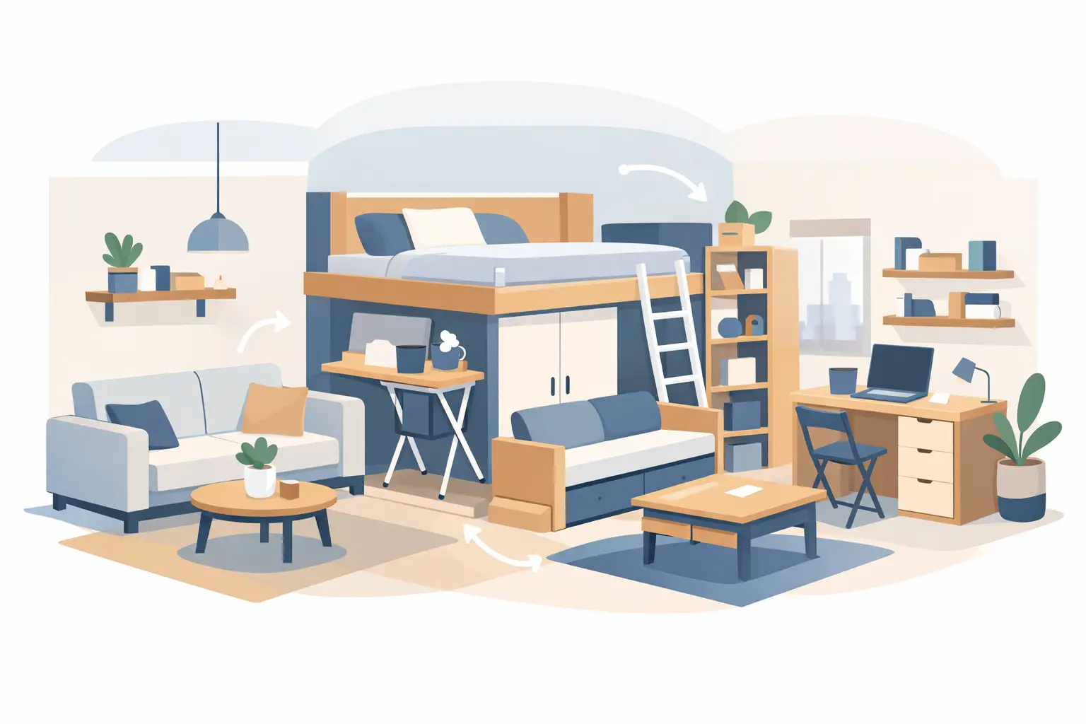 Small Apartment Furniture Ideas That Save Space