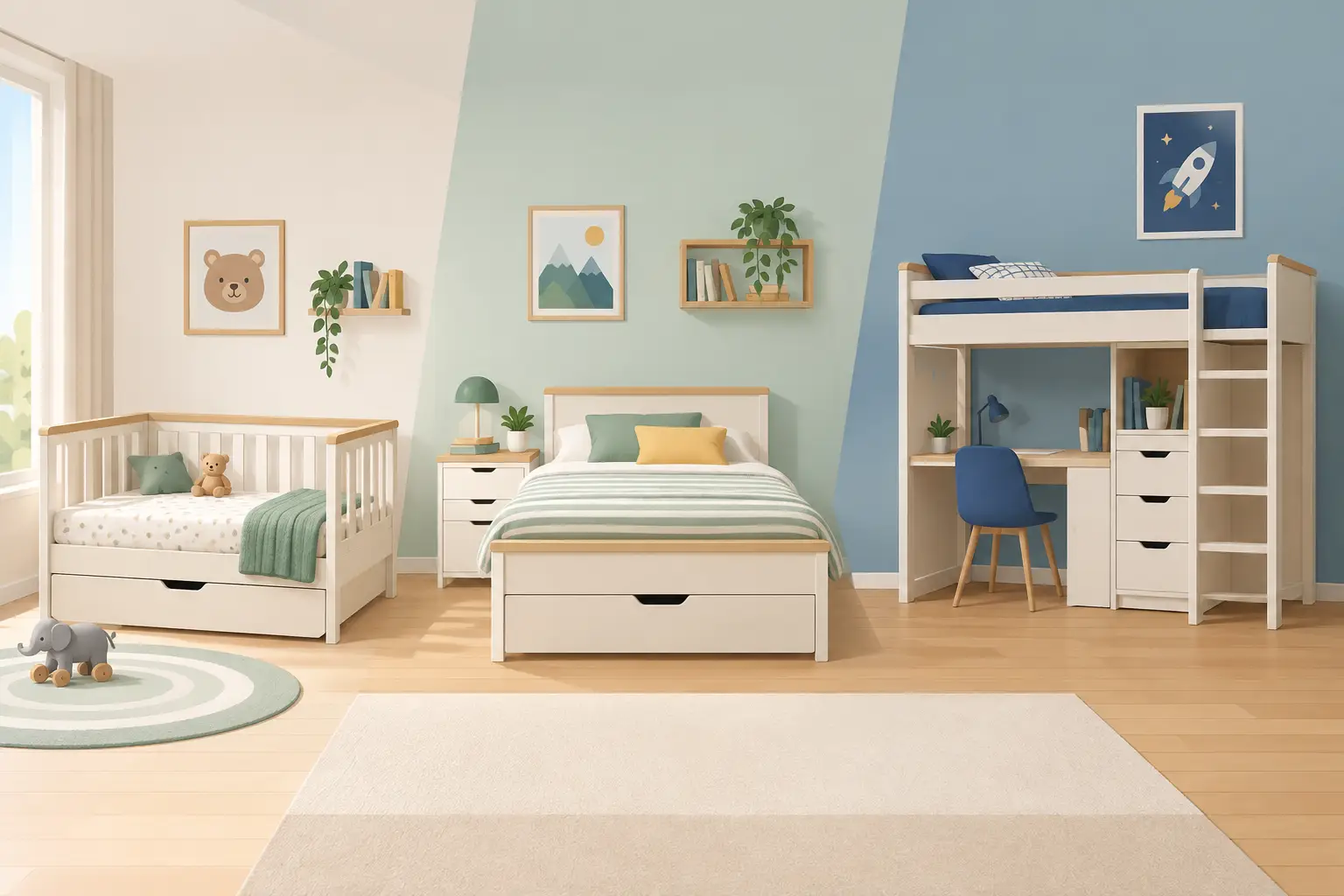 Affordable Kids Bedroom Furniture That Grows